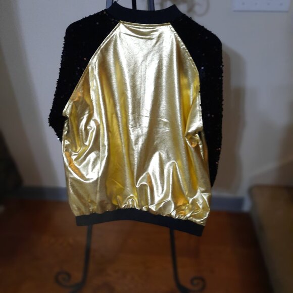 WELAKEN Sequin Bomber Jacket- size S/M NWOT - Picture 2 of 5